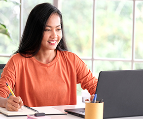 Woman at Computer